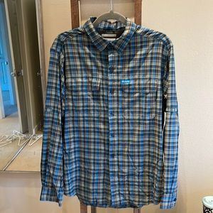 Mens long sleeve Columbia fishing shirt